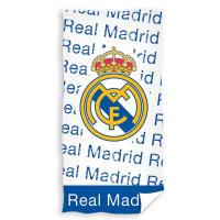 Real Madrid Toalla de Playa 100% Algodón, Toalla para Piscina, Baño, Gimnasio 75x150cm, Regalo Adultos y Niños, Cumpleaños, Comunión, Color Blanco - details 0