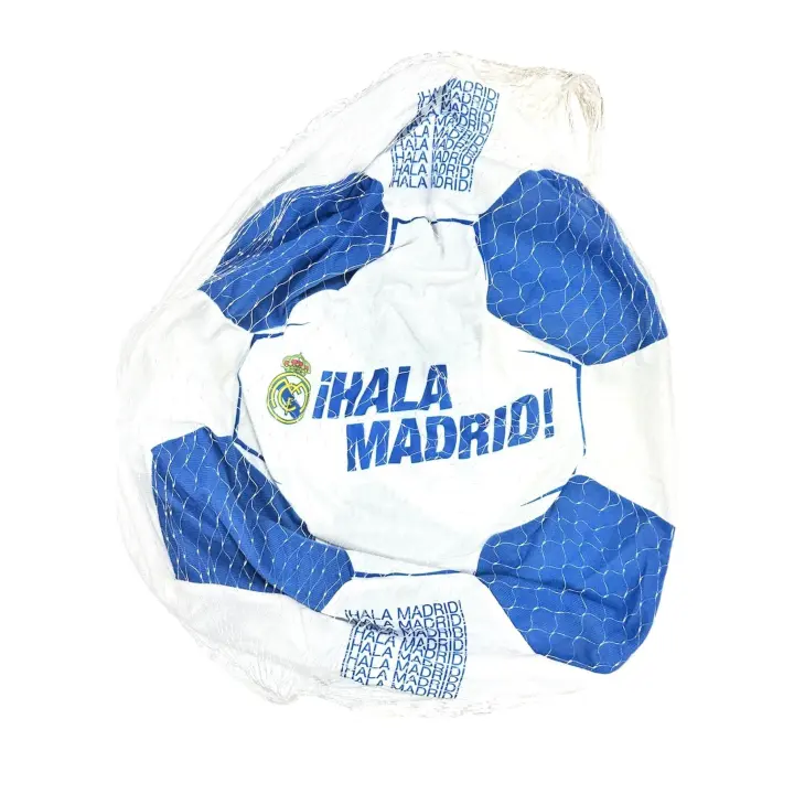 Real Madrid Pelota Hinchable de Tejido Tamaño Gigante 50cm ¡Hala Madrid! Balón de Tela - 1