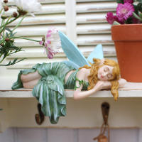Estatua De Ángel Del Arte 1PC Decoración Para Jardín Soñado Regalo Perfecto Para San Valentín Material De Resina Tamaño Único - details 14