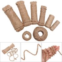 Cordón De Jute Natural Para Gatos Y Mascotas 10/50/100 Metros Hilo De Jute Para Rascado De Gatos Cinta De Lona Para Empaquetado De Regalos Bodas Y Fiestas - details 0