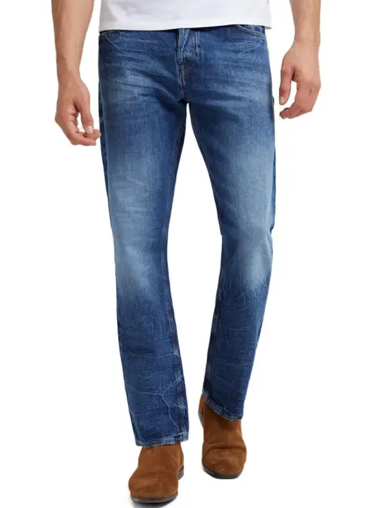 Vaquero Guess Rodeo para Hombre -a, Cinco Bolsillos, Color Marino, Corte Regular Straight - 1