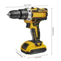 Cordless Drill Electric Screwdriver 3/8" Keyless Chuck 2 Speeds 25 3 Clutch Drill 45Nm Power Tools For Dewalt 20V Battery - details 6