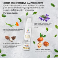 Crema ANTIOXIDANTE y NUTRITIVE Crema Básica con Extracto de CALÉNDULA BIO, 50 ml con Acción antioxidante y hidratante Colors Of Life - details 1