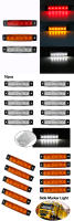 Luz De Marca Lateral LED Impermeable Para Camiones Autobuses Y Remolques 12V 24V Indicador De Caucho Luz De Parada Para Dodge - details 8