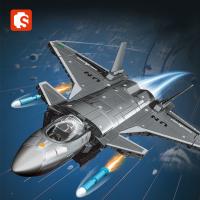 SEMBO Serie Militar Avión De Combate En Construcción Bloques De Construcción MOC Modelo De Avión Armado Juguetes Regalos Para Niños Y Niñas a Partir De 6 Años - details 0