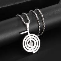 Collar De Protección Reiki En Acero Inoxidable Con Amuleto Geométrico Sagrado Collar De Opal Cho Ku Rei Para Mujeres Joyería De Hechicería Y Sanación - details 1
