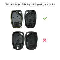 Ociodual Carcasa Llave de Mando 2 Botones Compatible con Renault Trafic Master Nissan Interstar Primastar Kangoo Opel Vivaro, Funda Rígida Shell Case Cover - details 3