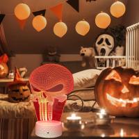 Lámpara De Ilusión 3D Punisher Con 16 Colores Cambiables Luz Nocturna USB Recargable Toque Con Control Remoto Regalo Para Navidad Halloween Cumpleaños - details 5