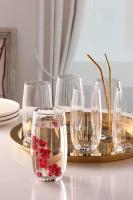 MAXHOME-Pack 6 Vasos Rayas 510ml Transparente - details 2