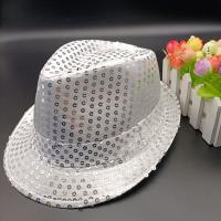 Gorro De Jazz Para Hombres Y Mujeres Decorado Con Lentejuelas Para Performance En Escenario Fiesta Y Vacaciones Material De Poliéster - details 13