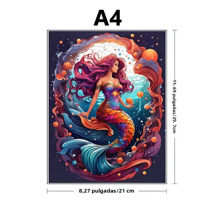 Puzzle De Madera Mermaid Irregular Y Colorido Juego Educativo Para Adultos Descomprimidor Mental En Forma De Animal - 1