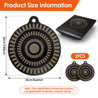 2/4Pcs Almohadilla De Aislamiento Para Cocina Inducción Con Diseños Cambiantes De Color Tapete Protector De Estufa Resistente Al Calor Cubiertas De Horno Modernas Silicona - details 7