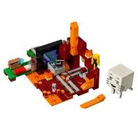 Juego De Bloques De Construcción Assembling Escena Del Mundo Mi Portal Infierno Fantasma Hombre Fuego Regalo Para Niños - details 3