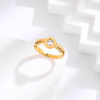 Anillo Romano De Acero Inoxidable Con Diseño De Cruz Y Zirconia Color Retención Moda Popular En Europa Y América Para Hombres Y Mujeres - details 9