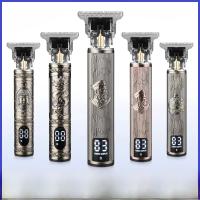 T9 Máquina De Corte De Pelo Portátil Y Cordless Recargable Por USB Afeitadora De Barba Para Peluqueros Corte De Pelo Vintage Con Cuchilla De Acero Inoxidable - details 1