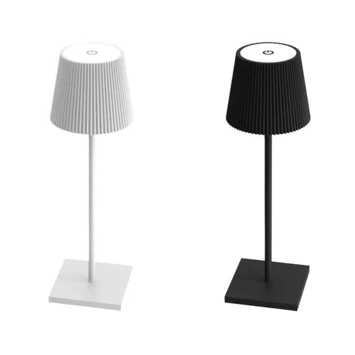 Lámpara De Mesa LED Recargable Por USB Con Interruptor Táctil 3 Colores Para Decoración De Restaurante Sala De Estar Bar Café Iluminación Moderna - 1