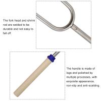 8Pcs Palas De Barbacoa Telescopio Acero Inoxidable Doble Brochetas De Metal Para Asar Churros S'mores Y Picnic Camping - details 2