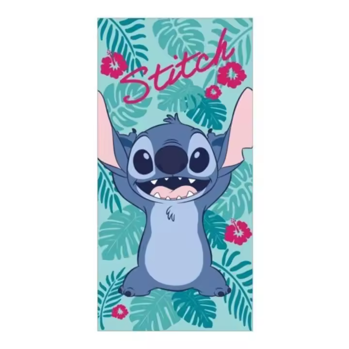 Toalla de Playa Estampada LILO&STITCH, Modelo 090STITCH-BTM, 70x140cm, Multicolor, Disney - 1