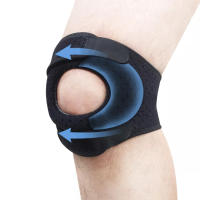 Pronador De Rodilla Deportivo Profesional Con Almohadilla Anticolisión Ajustable Para Diversas Actividades Strap Ancho - details 1