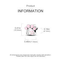 Encantadores Colgantes De Animales De Plata Para Mujer Joyería De Pulsera Y Collar Forma Irregular Sin Certificación - details 129