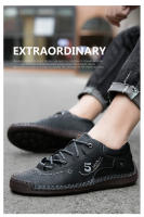 Mocasines De Cuero Para Hombre Zapatos Casuales Cómodos Y Transpirables Con Suela De Goma Sapato Masculino Swenxun - details 7