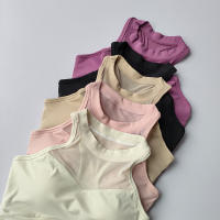 Sujetador Deportivo Para Mujer Sexy Con Aros En Malla De Secado Rápido Conjunto De Chaleco De Yoga Deporte Exterior - details 12