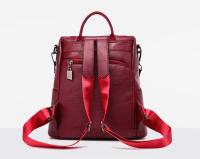 Mochila De Piel antirobo para Mujer, vintage Bolso de Hombre, mochila Viaje Alta capacidad - details 8