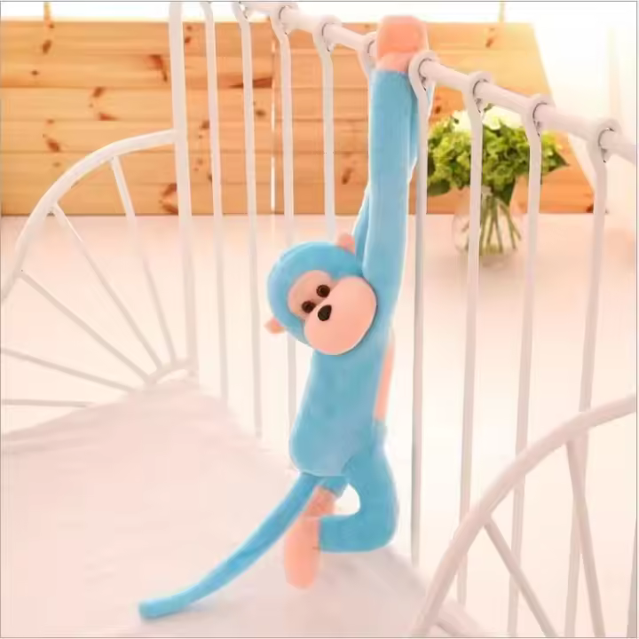 Juguete De Peluche Mono Colorido Con Brazos Largos Accesorio De Fotografía Muñeco De Peluche Colgante Antigolpes Para Niños - 1