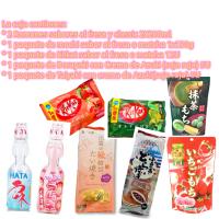 Coleccion de postre tradicional de Japonés,  Dorayaki, mochis y kitkat chocolate,sabor de Japón - details 0