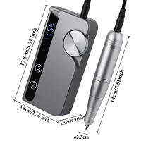 Nueva Máquina De Uñas Eléctrica Recargable 45000RPM Bajo Ruido Para Pintura De Uñas Gel Herramienta De Manicura Para Salón V7 - details 7