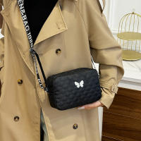 Bolso Cuadrado Pequeño De Nailon Para Hombre Y Mujer Con Flecos Y Forma De Diamante Bolsa De Hombro Cruzada En Forma De Lazo Para Cámara - details 6
