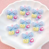 10Pcs Borlas De Oso Cartoon Pequeño Y Lindo Serie Resina Plana Para Joyería DIY Y Decoración De Artesanía Accesorio - details 7