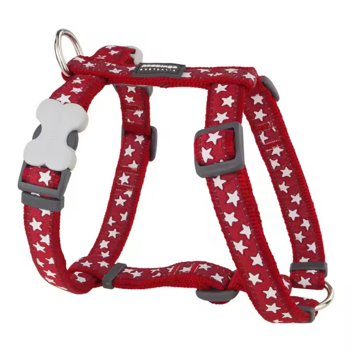 Arnés para Perro Red Dingo Style Rojo Estrella 25-39 cm - 1