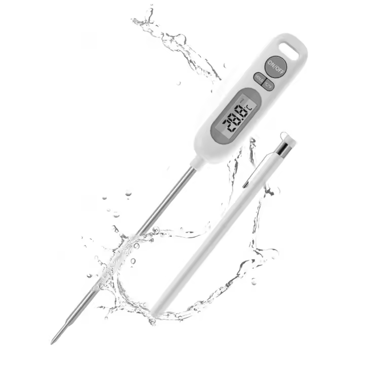 Termómetro Cocina Termómetros Alimentos Digital de Lectura Instantánea Termómetros para Carne Barbacoa Comida Liquidos Aceite Agua（25.5*34cm） - 1
