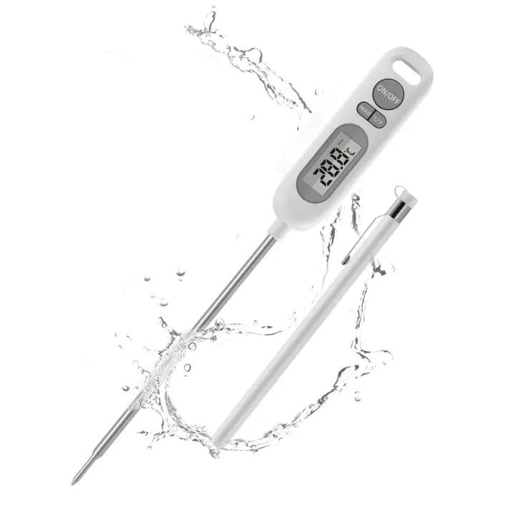 Termómetro Cocina Termómetros Alimentos Digital de Lectura Instantánea Termómetros para Carne Barbacoa Comida Liquidos Aceite Agua（25.5*34cm） - 1