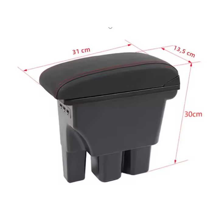 Organizador De Reposabrazos Para Suzuki Jimny 2019-2023 Caja De Almacenamiento De Cuero ABS Accesorio Interior Del Coche - 1