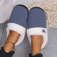 Zapatillas Casuales De Pelo Fluffy Para Mujer Invierno Plush Interior Zapatos De Mujer 2025 Plataforma Calientes Tallas Grandes Pareja Planas - details 22