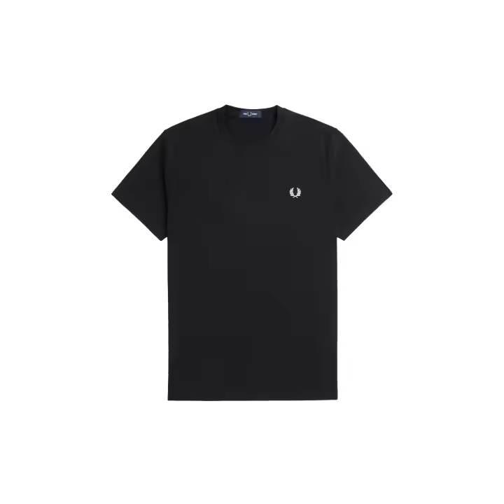 Fred Perry Laurel Wreath Graphic T-Shirt Black - 1