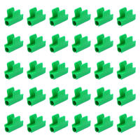 40Pcs Clip De Plástico Para Invernadero Verde Clavos De Cierre Rápido Para Cubierta De Película En Invernaderos Color Verde - details 3
