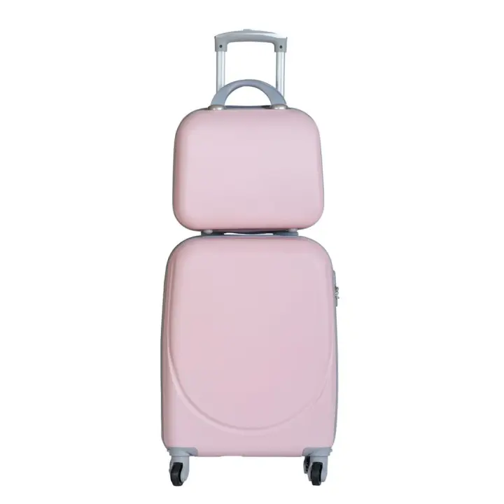 Maleta de Viaje Cabina Rígida 55x38x20 cm con Neceser Incluido - Maletas Tony en Color Rosa, ABS Resistente, 4 Ruedas 360°, Candado de Combinación - 1