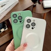 Funda De Teléfono De Lujo Magsafe Con Carga Inalámbrica Para iPhone 15 14 13 12 11 pro Max 15 plus Magnética Mate Protección De Lente Bumper - details 13