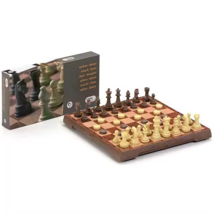 Cayro AJEDREZ-DAMAS MAGNÉTICO GRANDE CAY455 JUEGOS DE MESA - 1