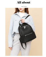 Nueva mochila informal de cuero suave para mujer, moderna y de alta gama, con gran capacidad para desplazamientos diarios. - details 13
