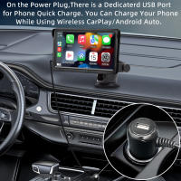 Reproductor Multimedia De Coche Hippcron 7 Pulgadas Con Wireless Carplay Y Android Auto Pantalla Táctil AUX USB Y Bluetooth - details 4