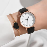 Set De 2 Relojes Para Mujer Lujo Cuero Analogas Reloj De Pulsera De Cuarzo Moda Pulsera Relojes No Aquecible Material De La Caja De Aleación Estilo Casual Tipo De Hebilla Buckle - details 11