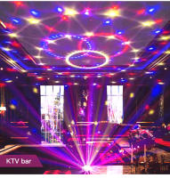 Nuevas Luces De Escenario RGB LED 2024 Rotativas Disco DJ Bola Estroboscópicas Control Remoto Y Sonido Regalo De Navidad Para Fiesta Club Carro - details 19
