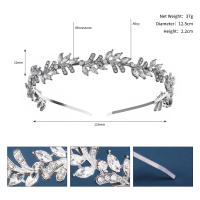 Diadema De Novia Con Rhinestone Plateado Y Cristales Para Bodas Y Fiestas Adorno De Cabeza Para Mujeres Adultos - details 0