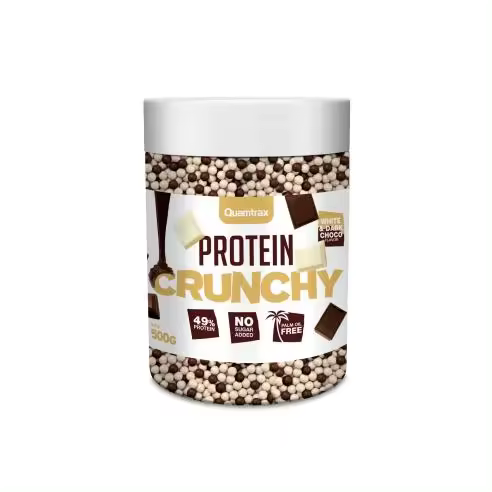 PROTEIN CRUNCHY (500 G) CHOCO BLANCO Y NEGRO - Quamtrax - 1