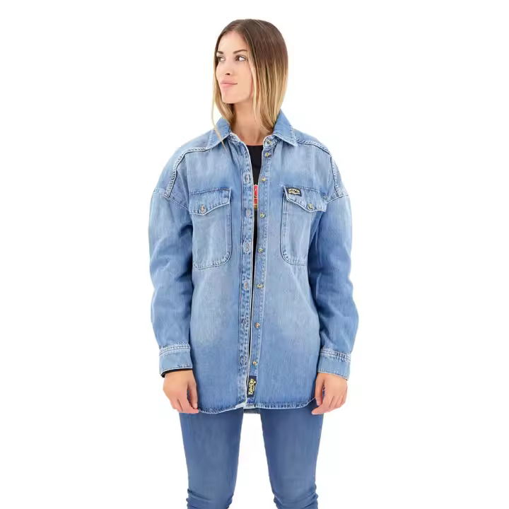 Ropa mujer Chaquetas Superdry Sobrecamisa Denim Azul - 1
