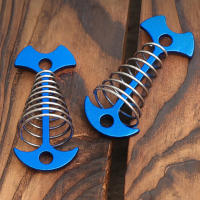 10-30pcs Clavos De Sujeción Para Tienda Con Hebilla De Resorte Y Ancora De Aluminio Antiviento Para Camping Y Acampar - details 1